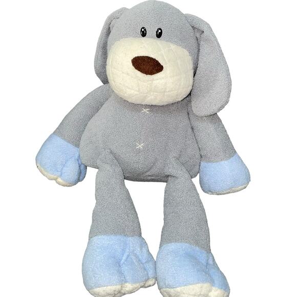 Toys R Us Elephant Plush Geoffrey Stuffed Animal Safari Nursery Shower Blue 15" - Picture 2 of 11